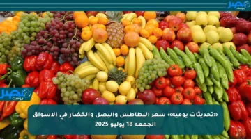«تحديثات يومية» سعر البطاطس والبصل والخضار في الأسواق الجمعة 18 يوليو 2025